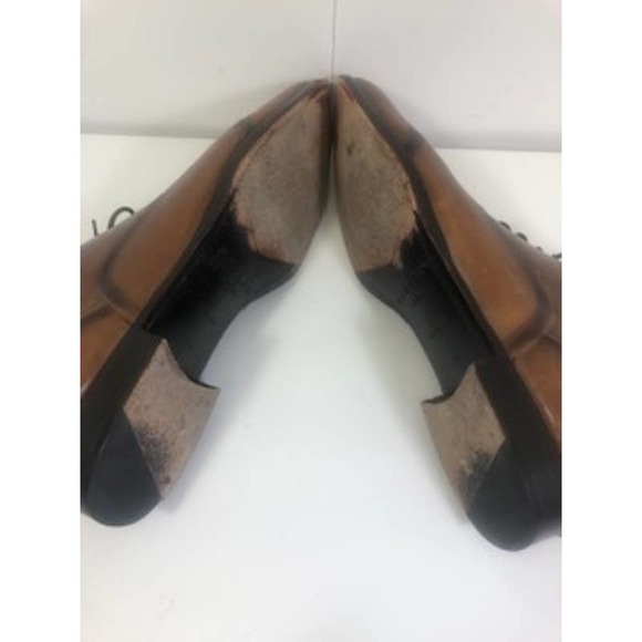 Mezlan Leather Square Toe Lace-Up Oxfords Dress Shoes Brown Mens US 11